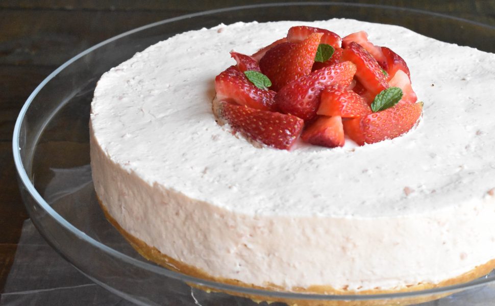 Gluten-free Strawberry cheesecake