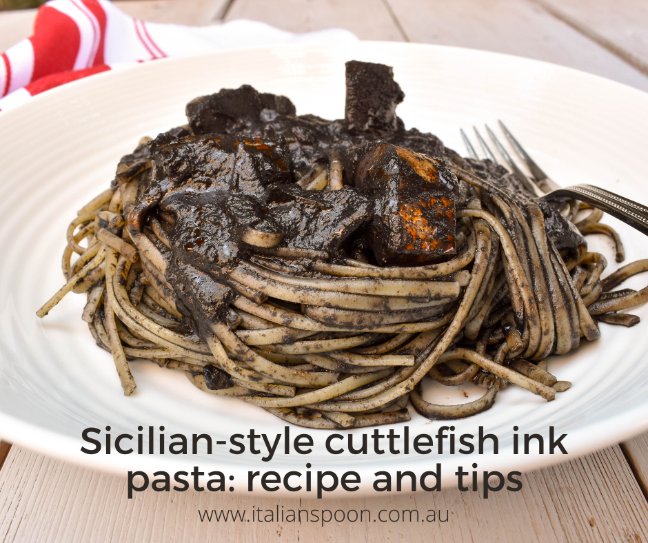 Sicilian-style cuttlefish ink pasta: recipe and tips