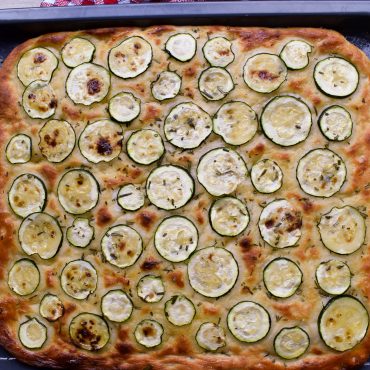 Zucchini focaccia