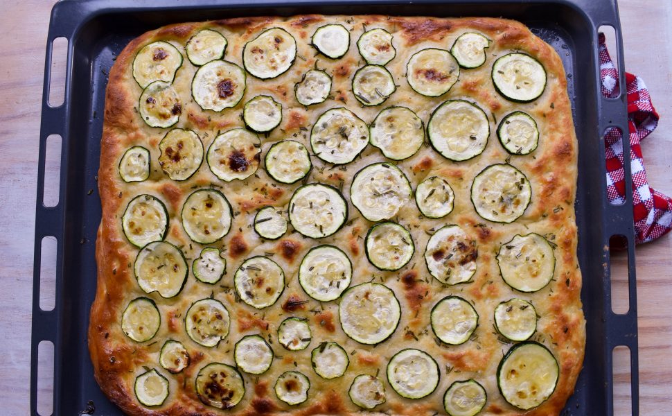 Zucchini focaccia