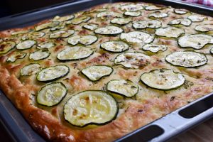 Zucchini focaccia