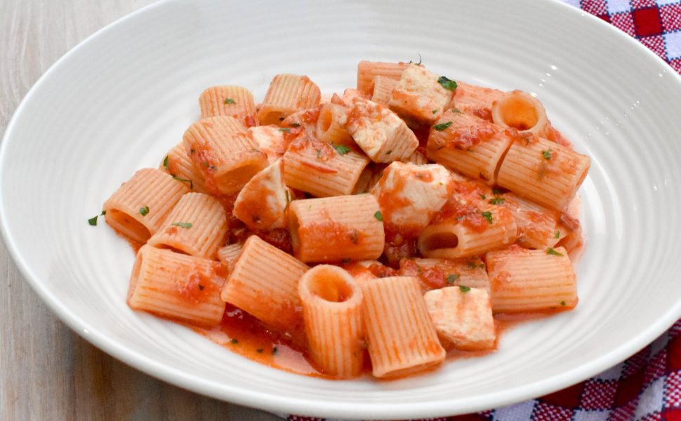 Pasta with swordfish