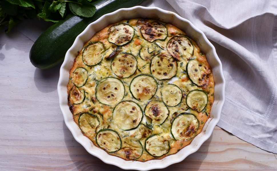 Baked zucchini frittata