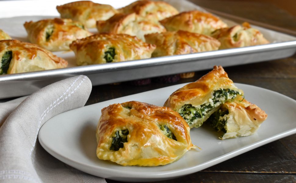 Ricotta and spinach parcels